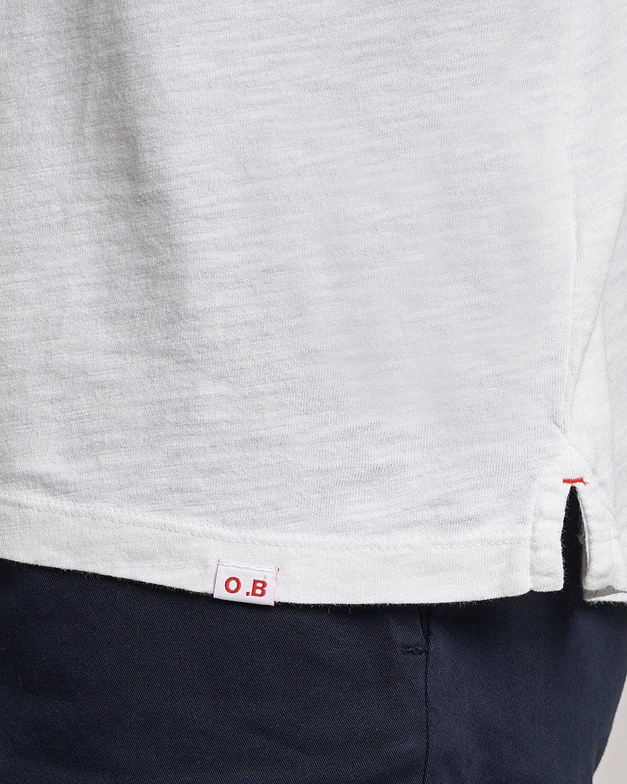 Uomini | T-shirt | Orlebar Brown | OB Classic Garment Dyed Cotton T-Shirt White Sand