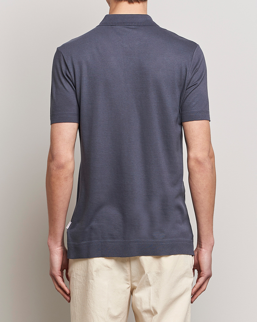 Uomini | Polo | Orlebar Brown | Jarrett Knitted Rib Polo Piranha Grey