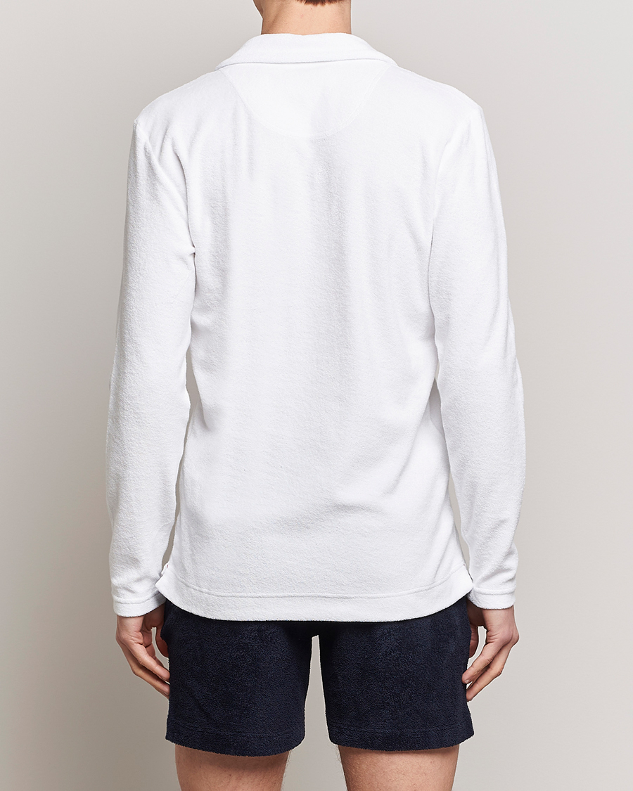 Uomini | Maglieria | Orlebar Brown | Terry Long Sleeve OB Stripe White