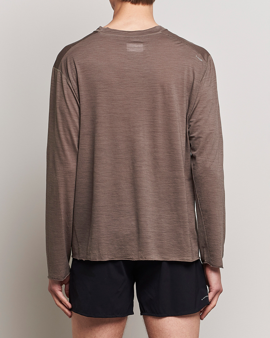 Uomini | T-shirt | Satisfy | CloudMerino Long Tee Warm Stone