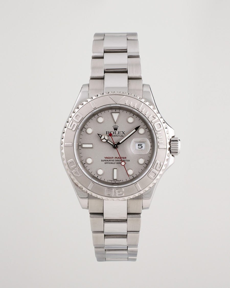 Uomini | Pre-Owned & Vintage Watches | Rolex Pre-Owned | Yacht Master 16622 Oyster Perpetual Steel Platinum Steel Silver