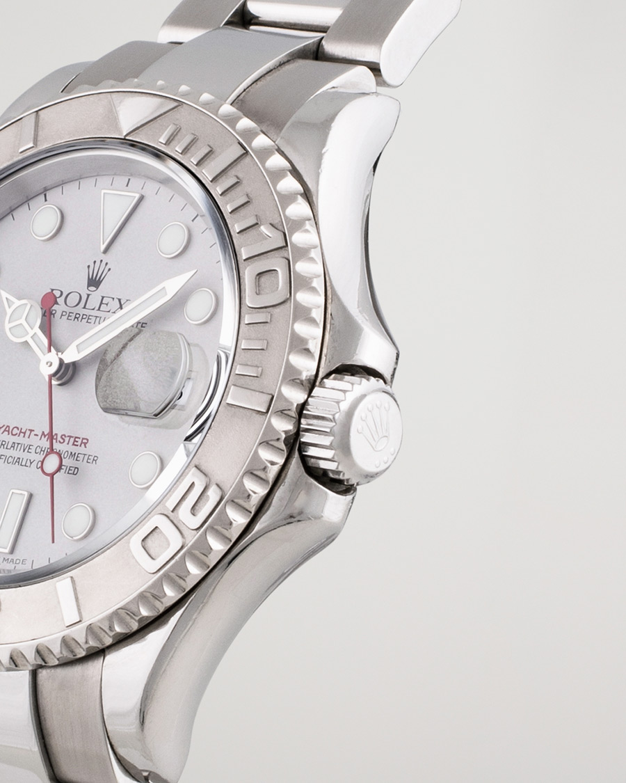 Uomini | Pre-Owned & Vintage Watches | Rolex Pre-Owned | Yacht Master 16622 Oyster Perpetual Steel Platinum Steel Silver