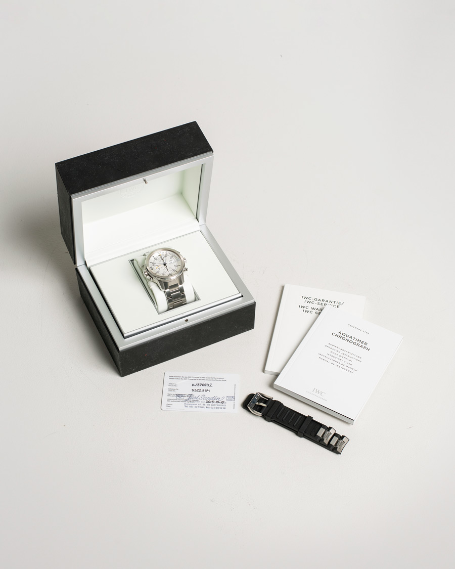 Uomini | Pre-Owned & Vintage Watches | IWC Pre-Owned | Aquatimer Chronograph IW376802 Steel White