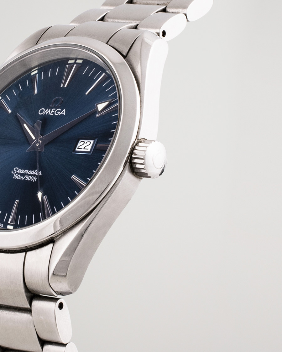 Uomini | Pre-Owned & Vintage Watches | Omega Pre-Owned | Seamaster Aqua Terra 2517.80.00 Steel Blue