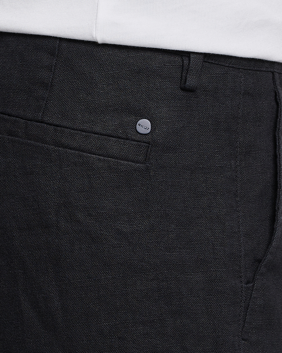 Uomini | Pantaloni | NN07 | Karl Linen Trousers Black