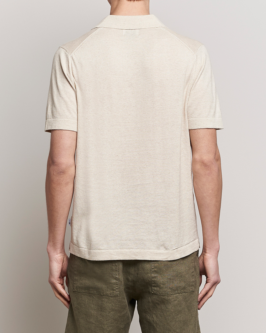 Uomini | Polo | NN07 | Ryan Cotton/Linen Polo Oat