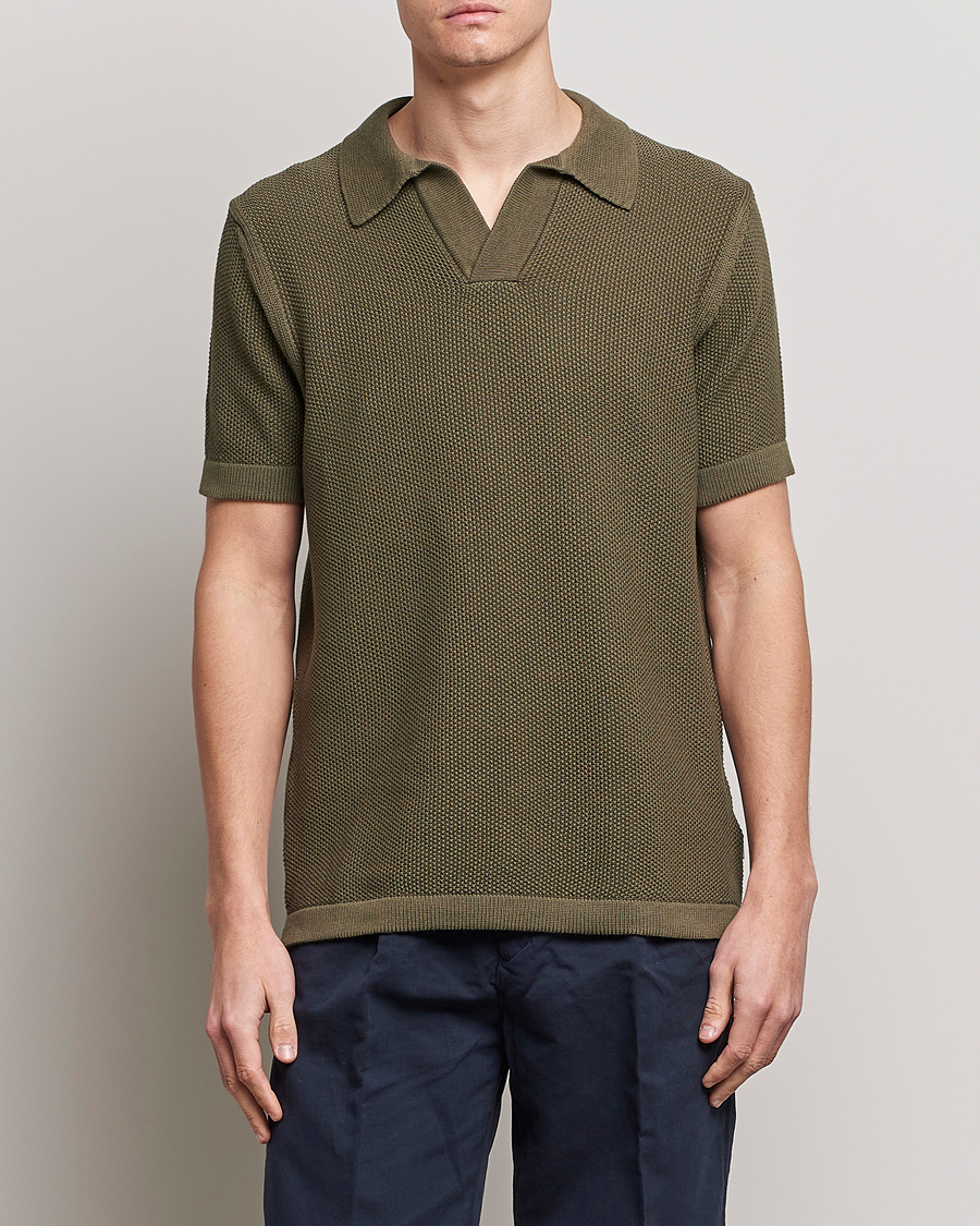 Uomini | Polo | NN07 | Ryan Organic Cotton Polo Army