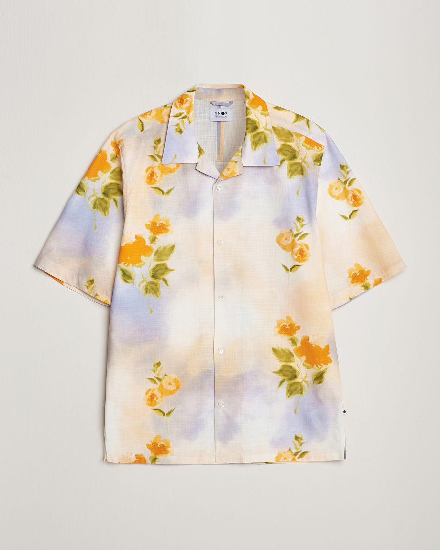 Uomini | Camicie | NN07 | Ole Short Sleeve Printed Cotton/Tencel Shirt Multi