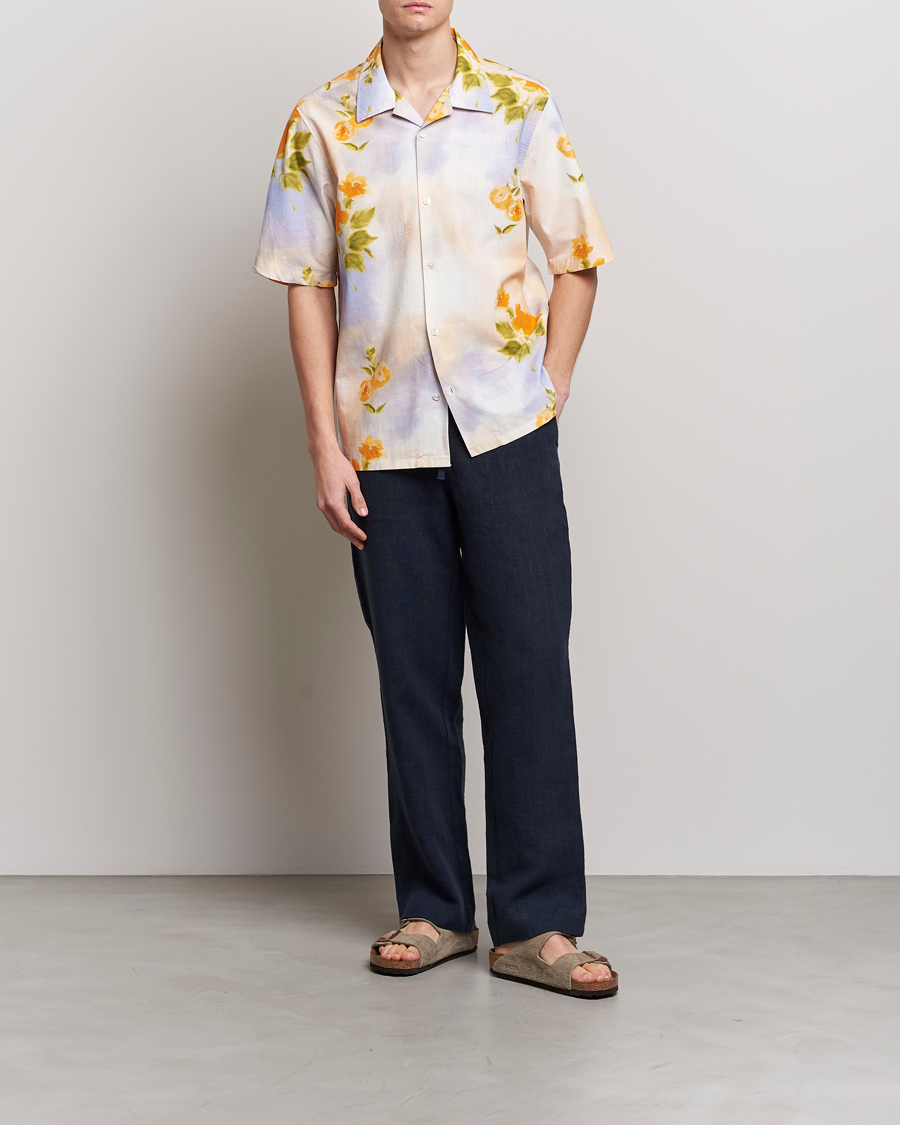 Uomini | Camicie | NN07 | Ole Short Sleeve Printed Cotton/Tencel Shirt Multi