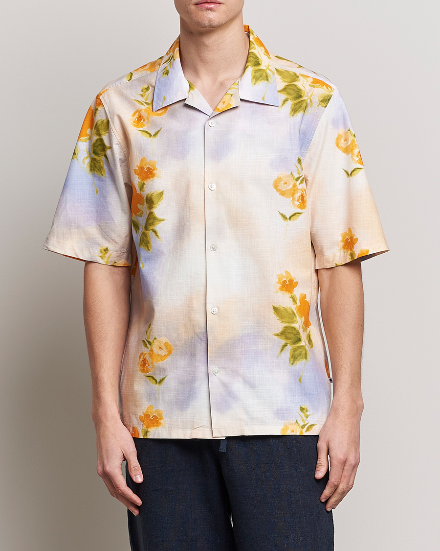 Uomini | Camicie | NN07 | Ole Short Sleeve Printed Cotton/Tencel Shirt Multi