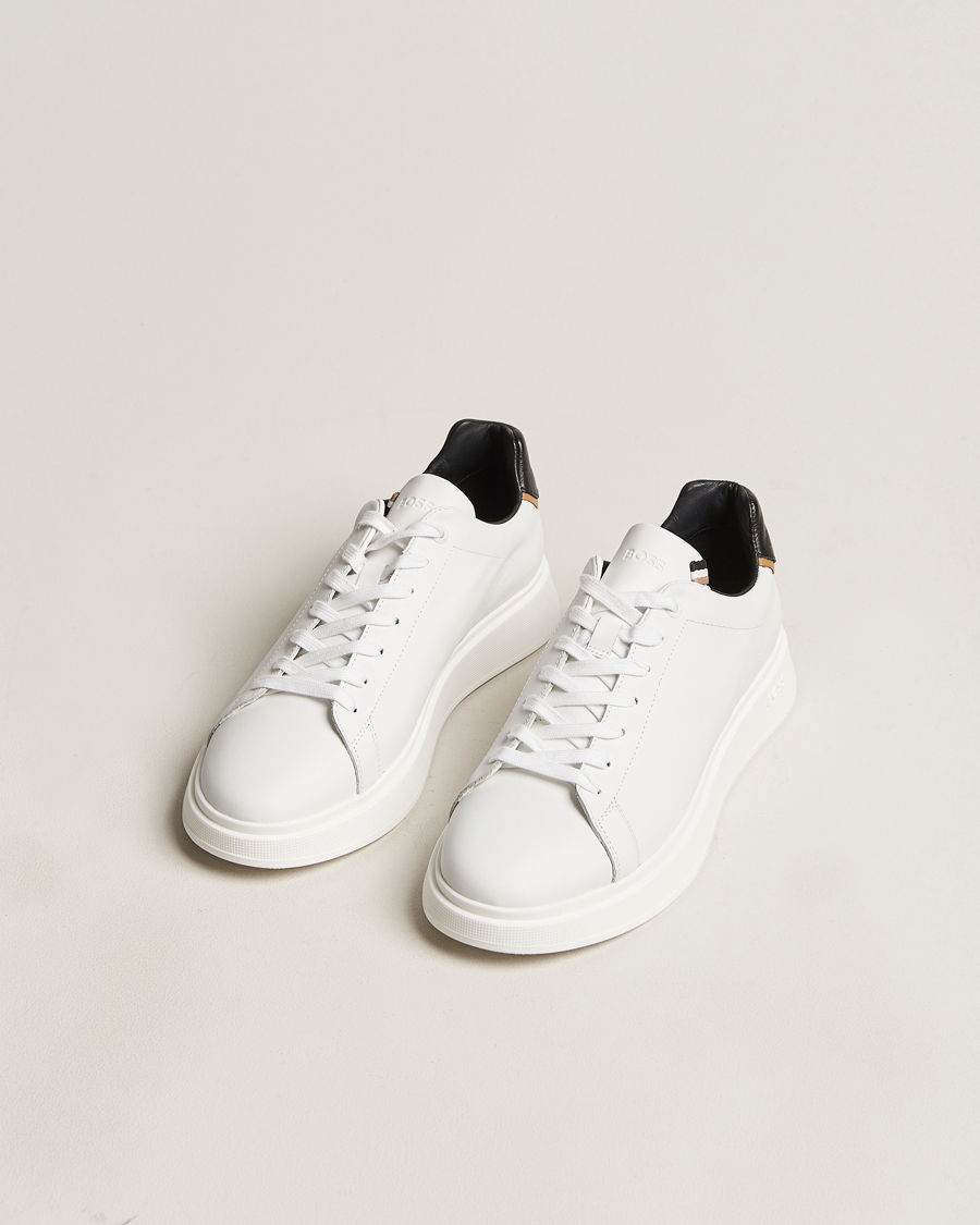 Uomini | BOSS BLACK Bulton Leather Sneaker Natural | BOSS BLACK | Bulton Leather Sneaker Natural