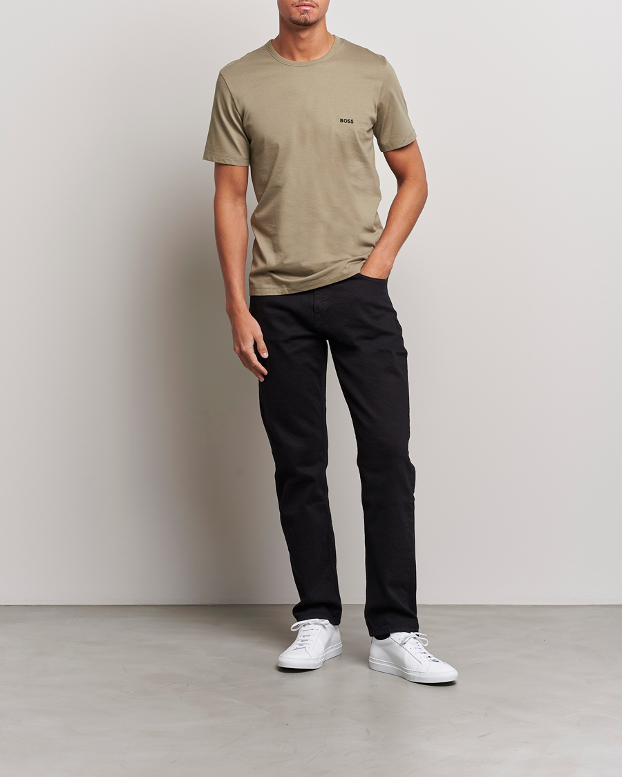 Uomini | T-shirt | BOSS BLACK | 3-Pack Crew Neck T-Shirt Green/Black/Navy