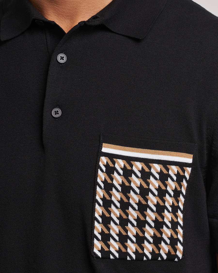 Uomini | Polo | BOSS BLACK | Ofiordo Checked Pocket Polo Black