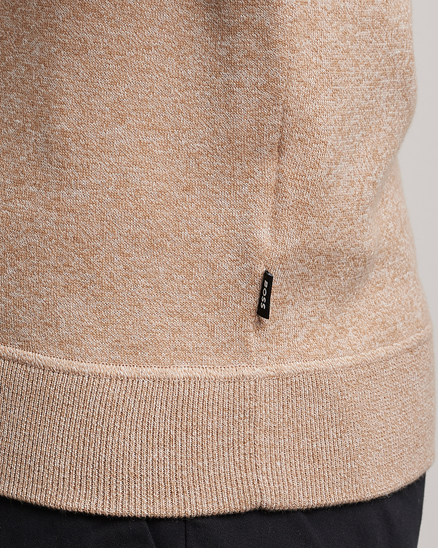Uomini | Maglieria | BOSS BLACK | Onorto Full Zip Sweater Medium Beige