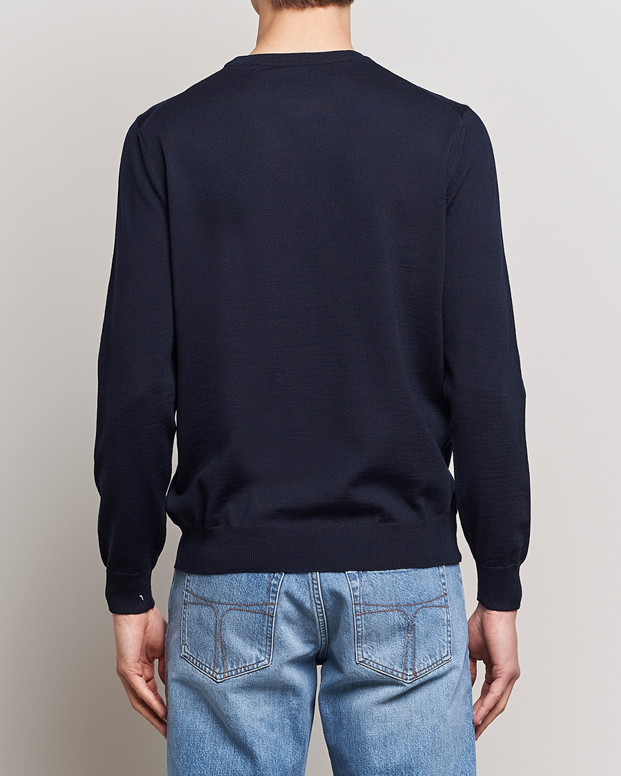 Uomini | Maglieria | BOSS BLACK | Botto Merino Knitted Pullover Dark Blue