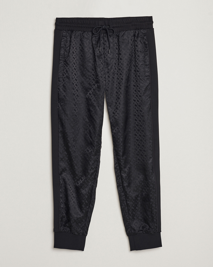 Uomini | Pantaloni | BOSS BLACK | Lamont Monogram Sweatpants Black