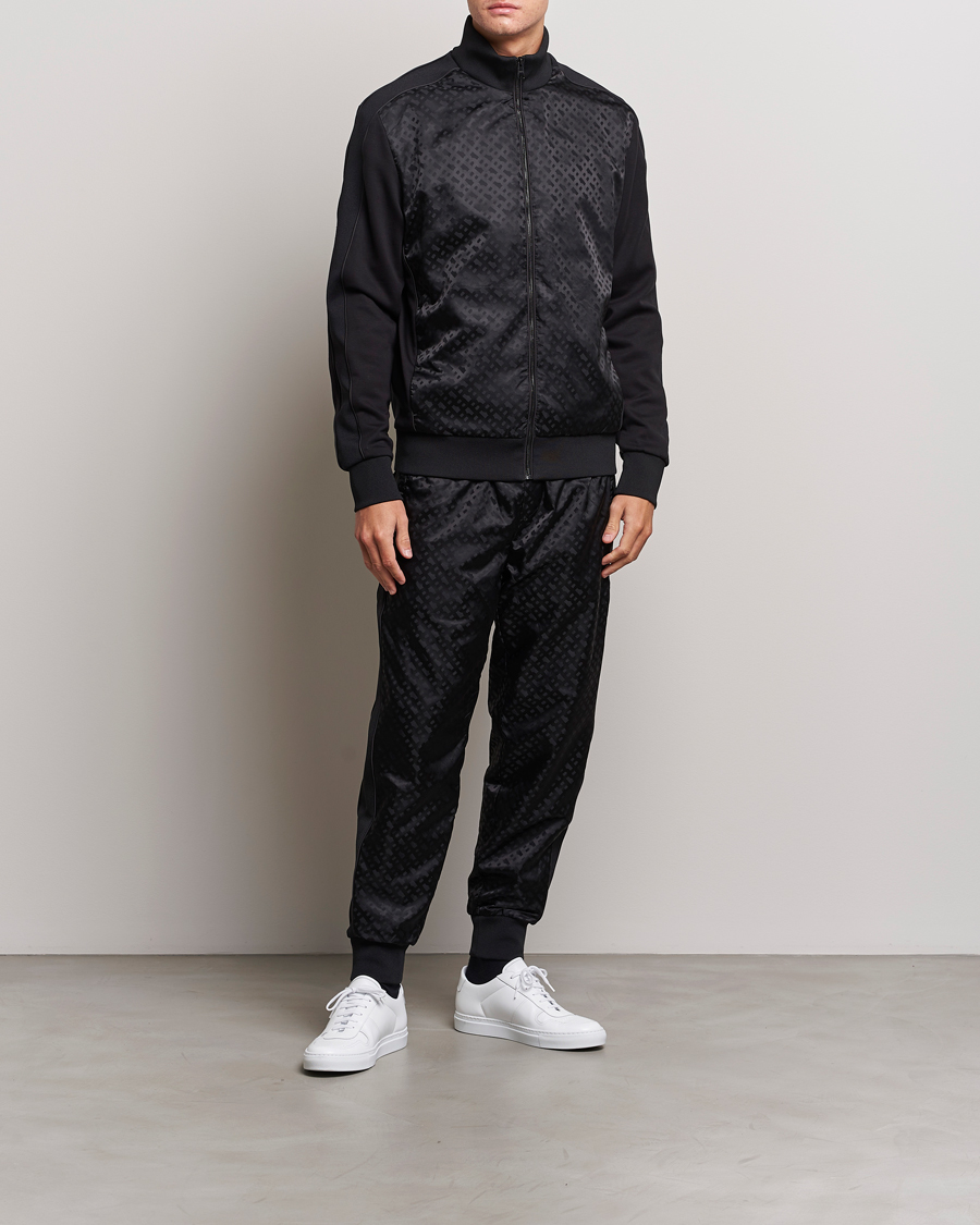 Uomini | Pantaloni | BOSS BLACK | Lamont Monogram Sweatpants Black