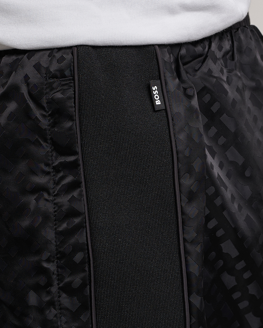Uomini | Pantaloni | BOSS BLACK | Lamont Monogram Sweatpants Black