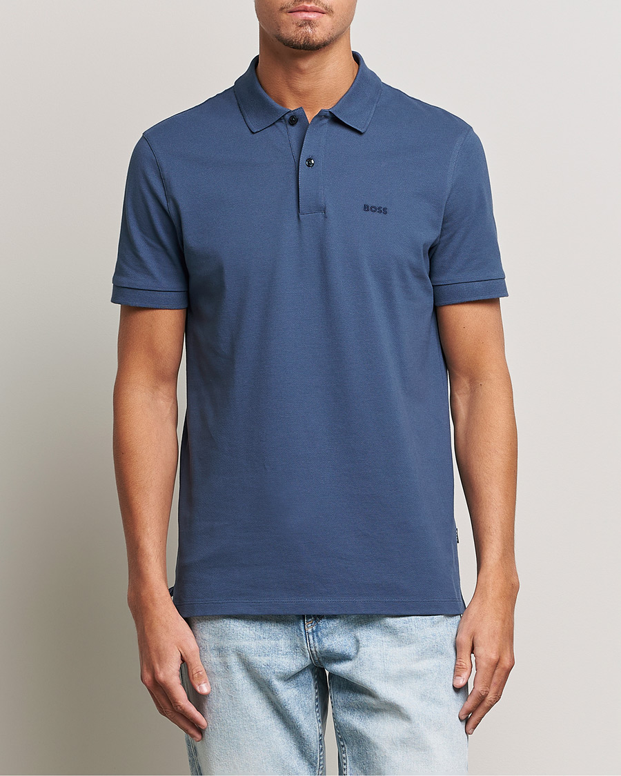 Uomini | Polo | BOSS BLACK | Pallas Polo Open Blue