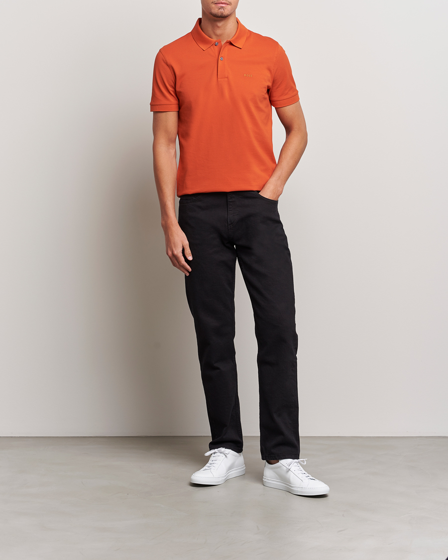 Uomini | Polo | BOSS BLACK | Pallas Polo Dark Orange