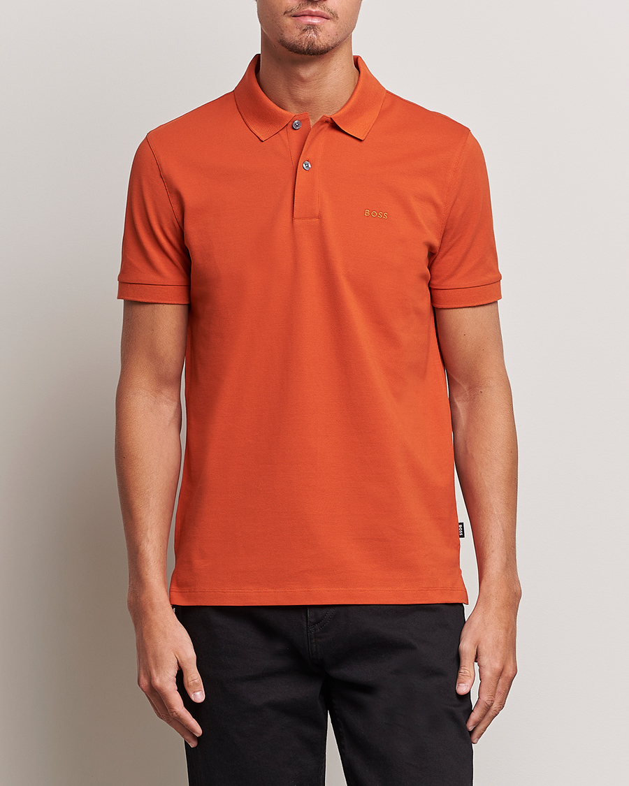 Uomini | Polo | BOSS BLACK | Pallas Polo Dark Orange