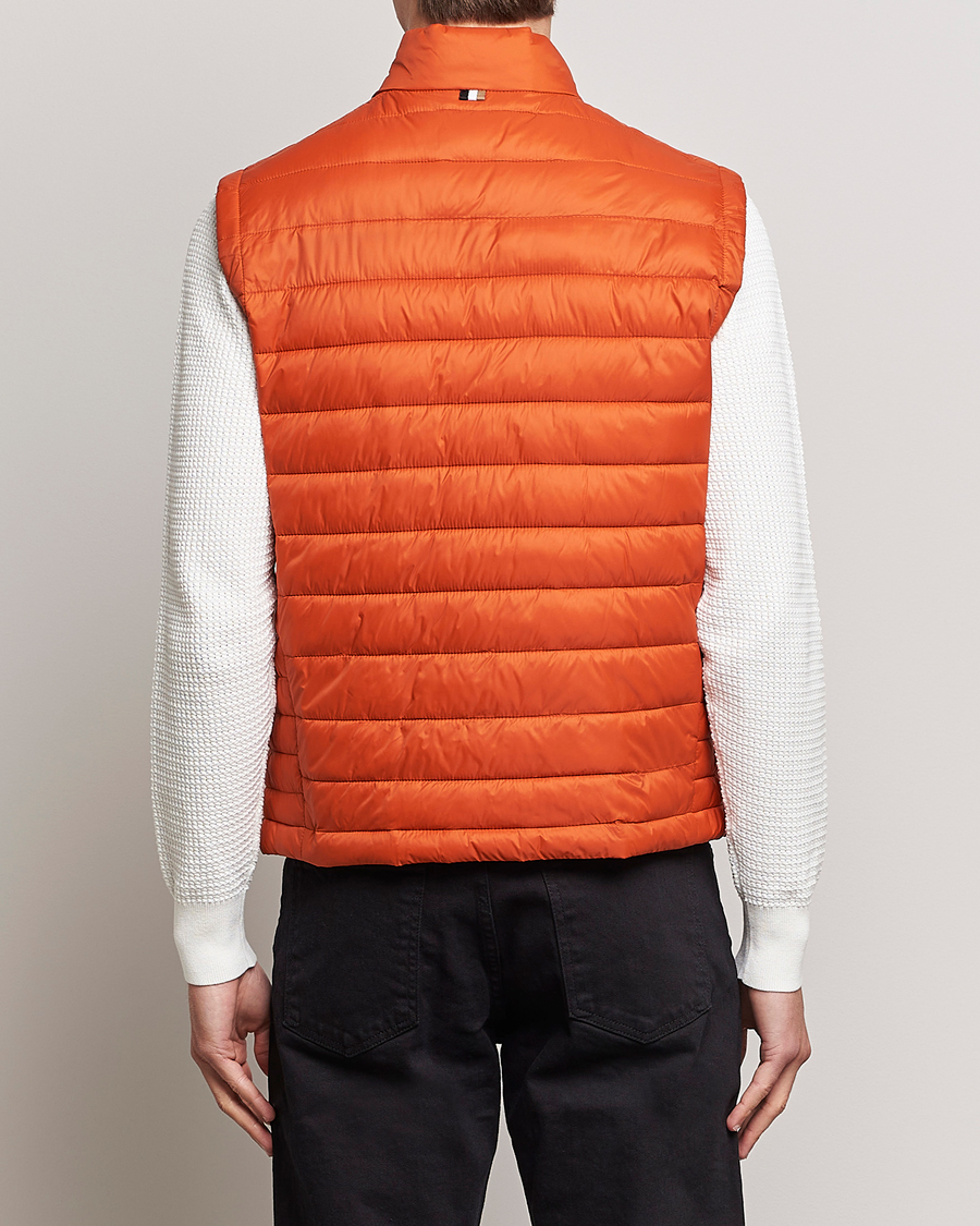 Uomini | Giacche | BOSS BLACK | Calano Down Vest Dark Orange