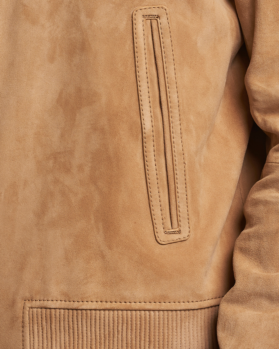 Uomini | Giacche | BOSS BLACK | Malbano Suede Jacket Medium Beige