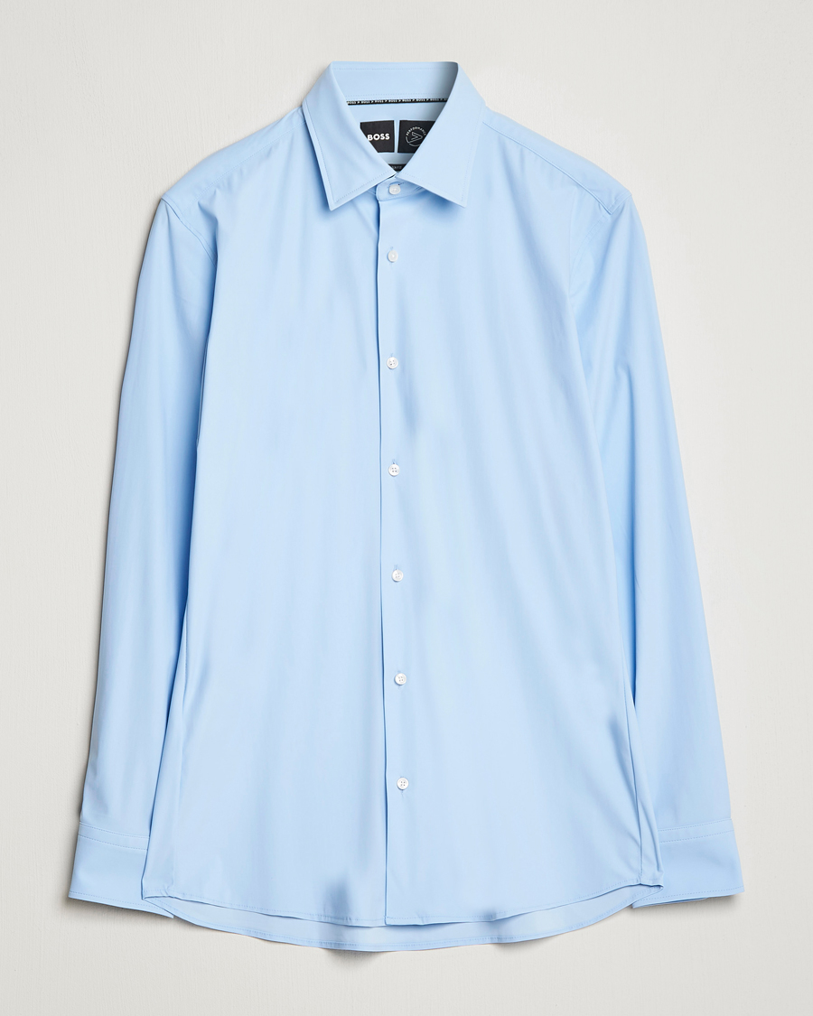 Uomini | Camicie | BOSS BLACK | Hank 4-Way Stretch Shirt Light Blue