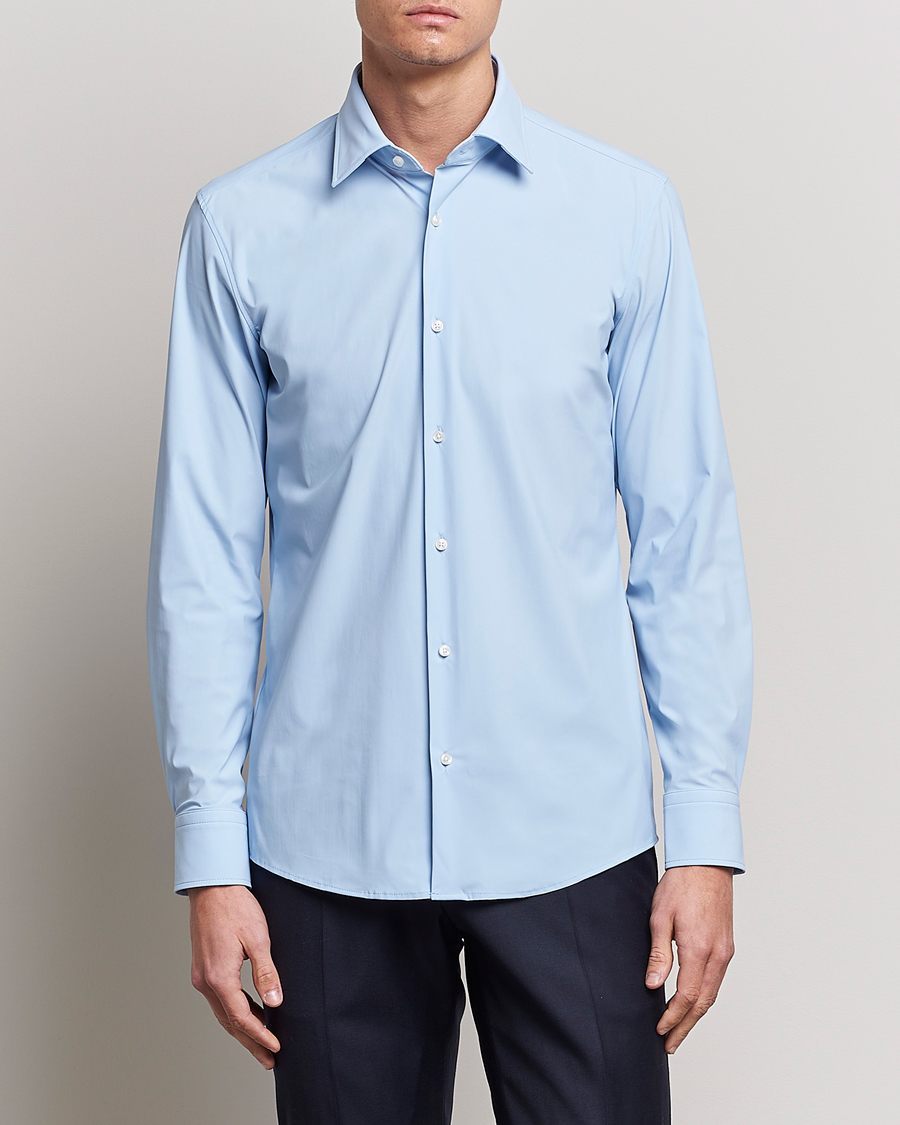 Uomini | Camicie | BOSS BLACK | Hank 4-Way Stretch Shirt Light Blue