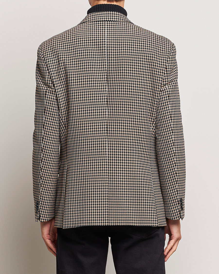 Uomini | Blazers | BOSS BLACK | Carper Tweed Checked Double Breasted Blazer Beige