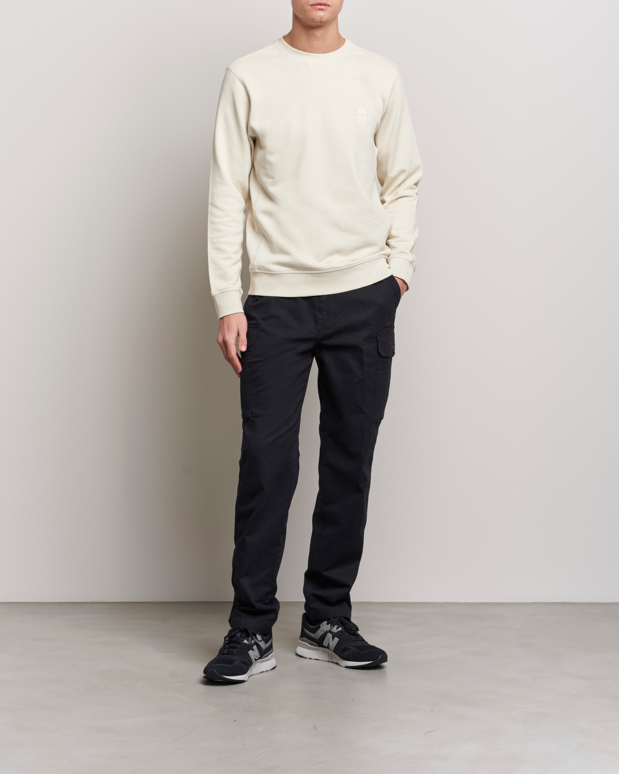 Uomini | Maglieria | BOSS ORANGE | Westart Logo Sweatshirt Light Beige