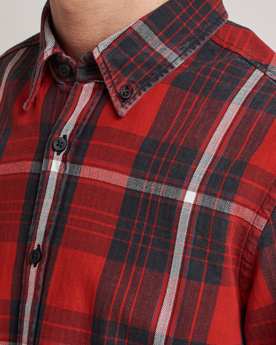 Uomini | Camicie | BOSS ORANGE | Rickert Checked Shirt Red/Grey