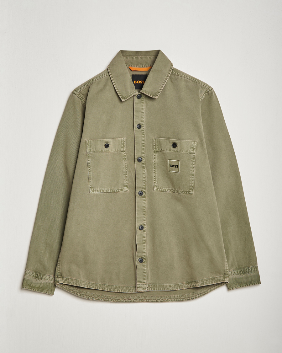 Uomini | Camicie | BOSS ORANGE | Locky Pocket Overshirt Pastel Green