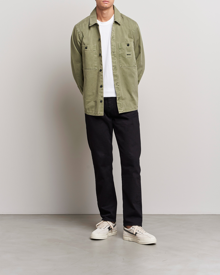 Uomini | Camicie | BOSS ORANGE | Locky Pocket Overshirt Pastel Green