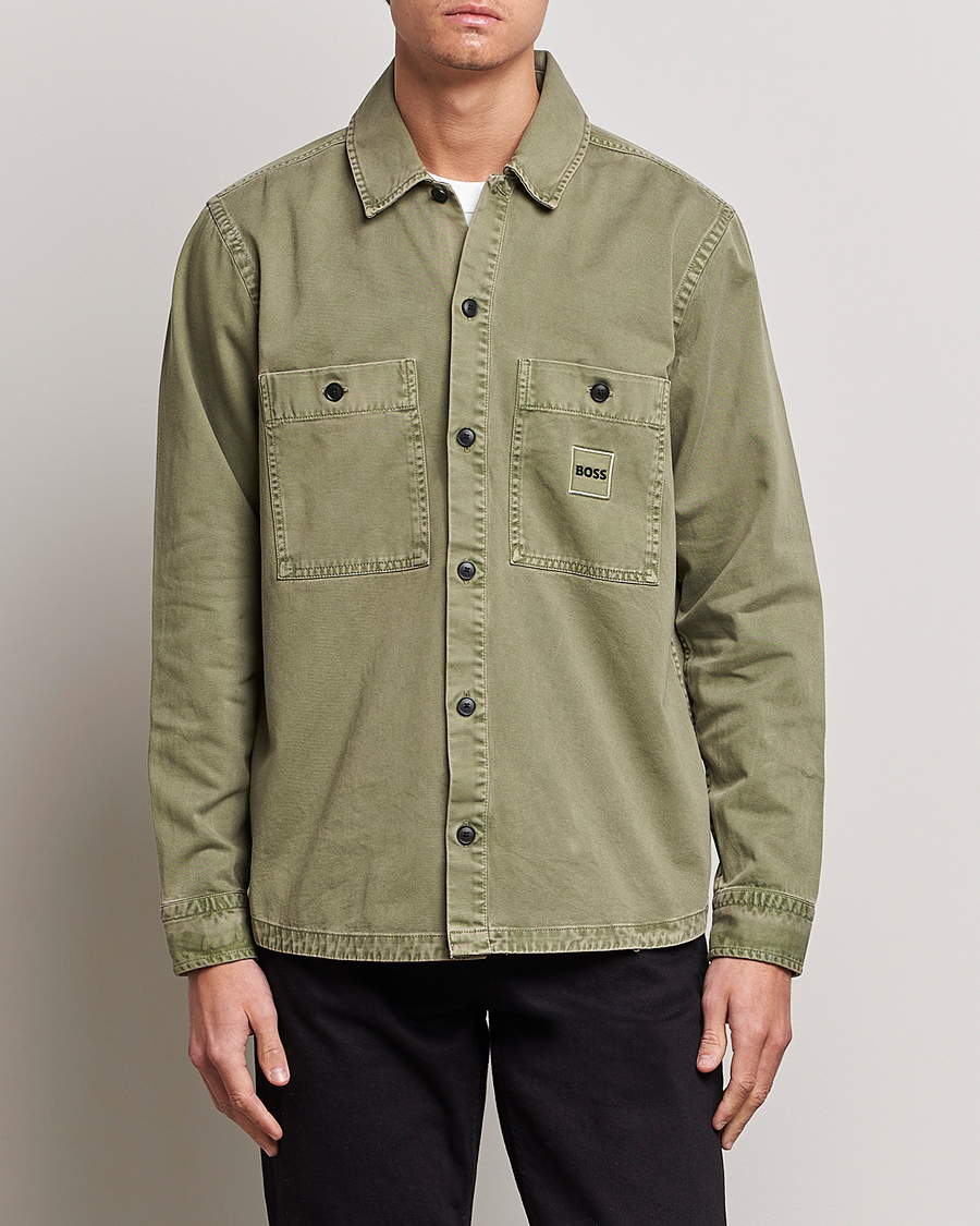 Uomini | Camicie | BOSS ORANGE | Locky Pocket Overshirt Pastel Green
