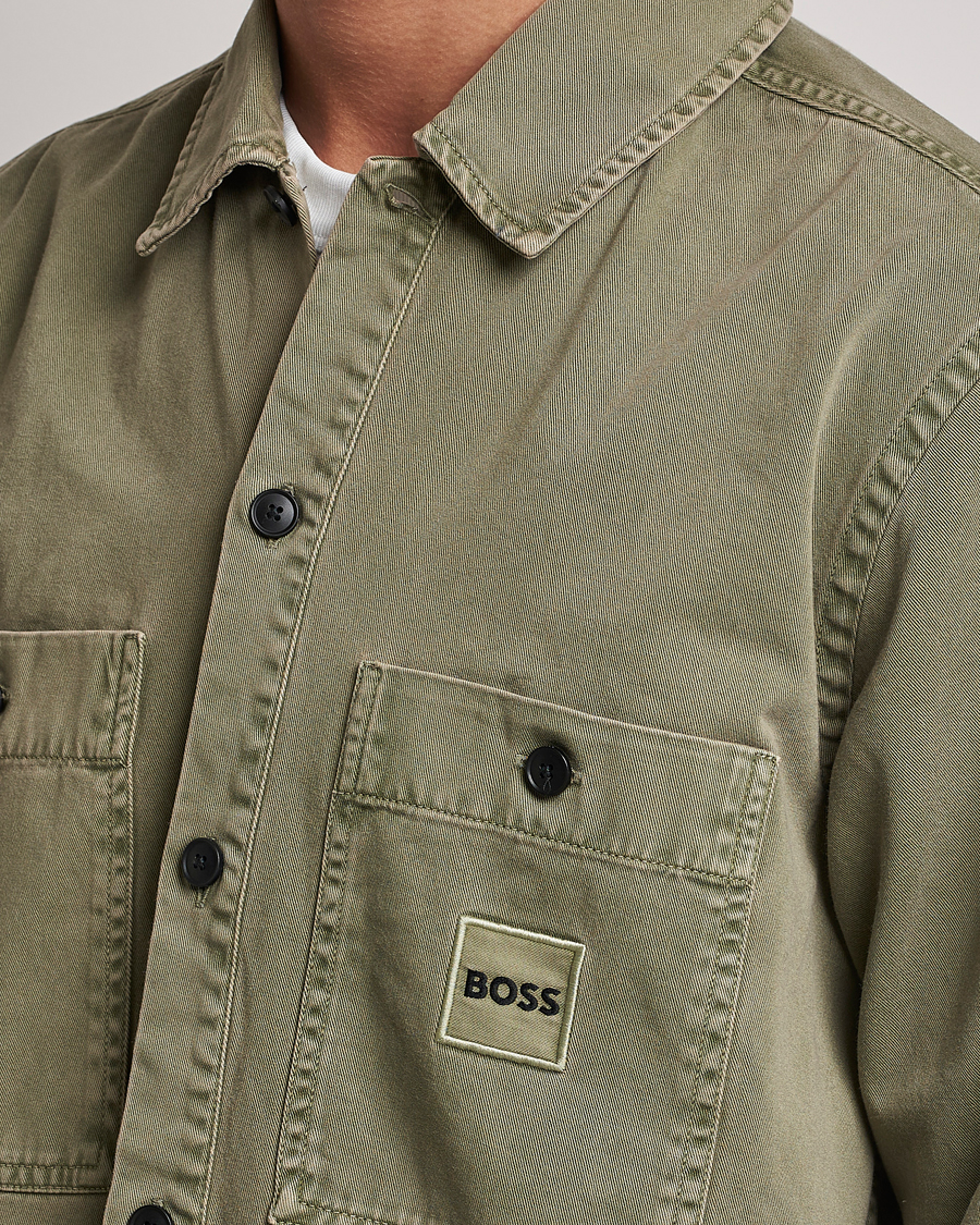 Uomini | Camicie | BOSS ORANGE | Locky Pocket Overshirt Pastel Green