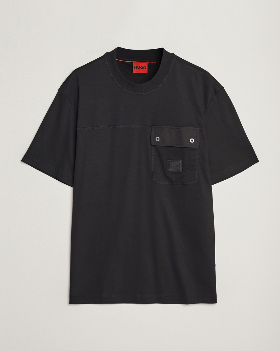 Uomini | T-shirt | HUGO | Dyans Crew Neck Pocket T-Shirt Black