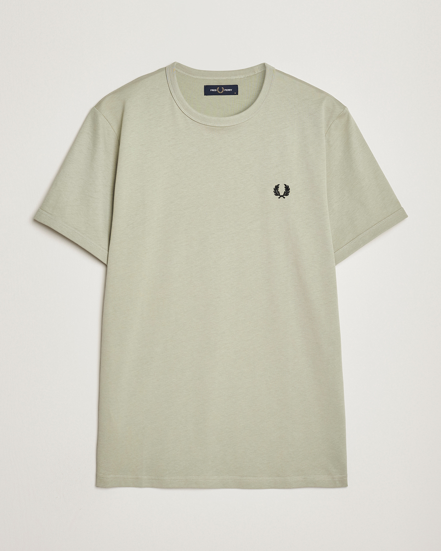 Uomini | T-shirt | Fred Perry | Ringer Cotton T-Shirt Seagrass