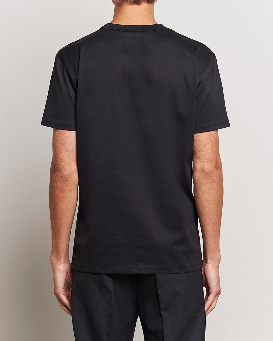 Uomini | T-shirt | Bread & Boxers | Pima Cotton Crew Neck T-Shirt Black