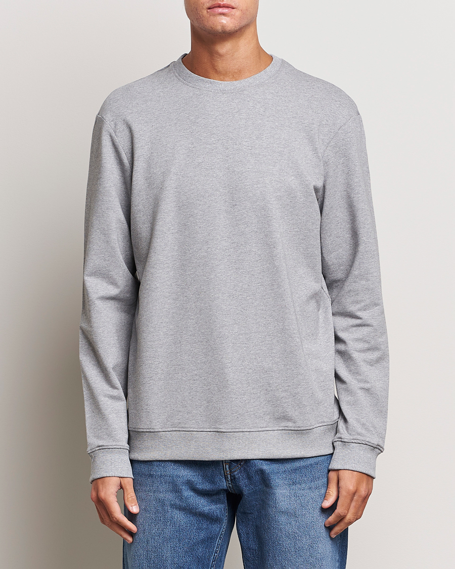 Uomini | Maglieria | Bread & Boxers | Loungewear Crew Neck Sweatshirt Grey Melange