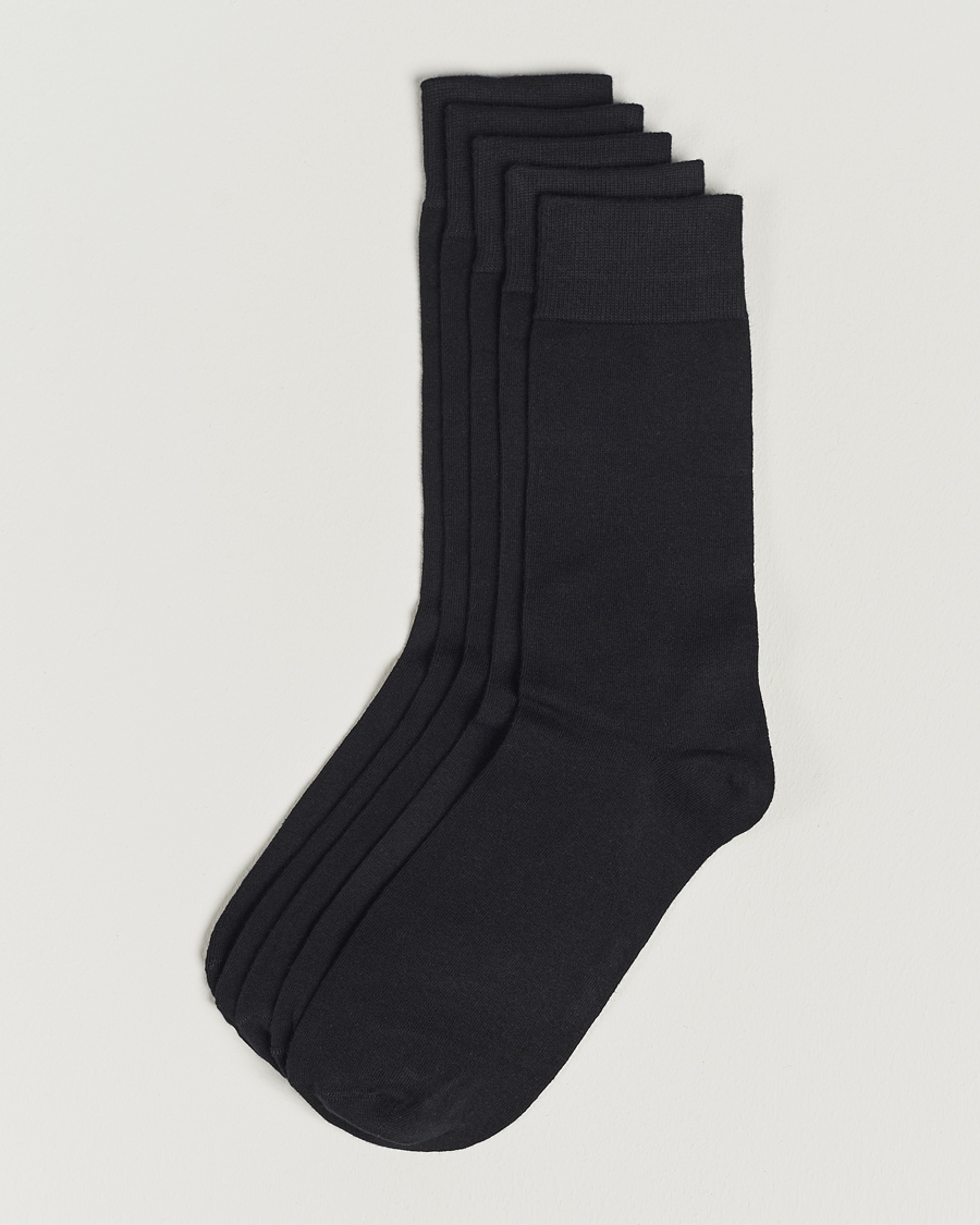 Uomini | Biancheria intima | Bread & Boxers | 5-Pack Socks Black