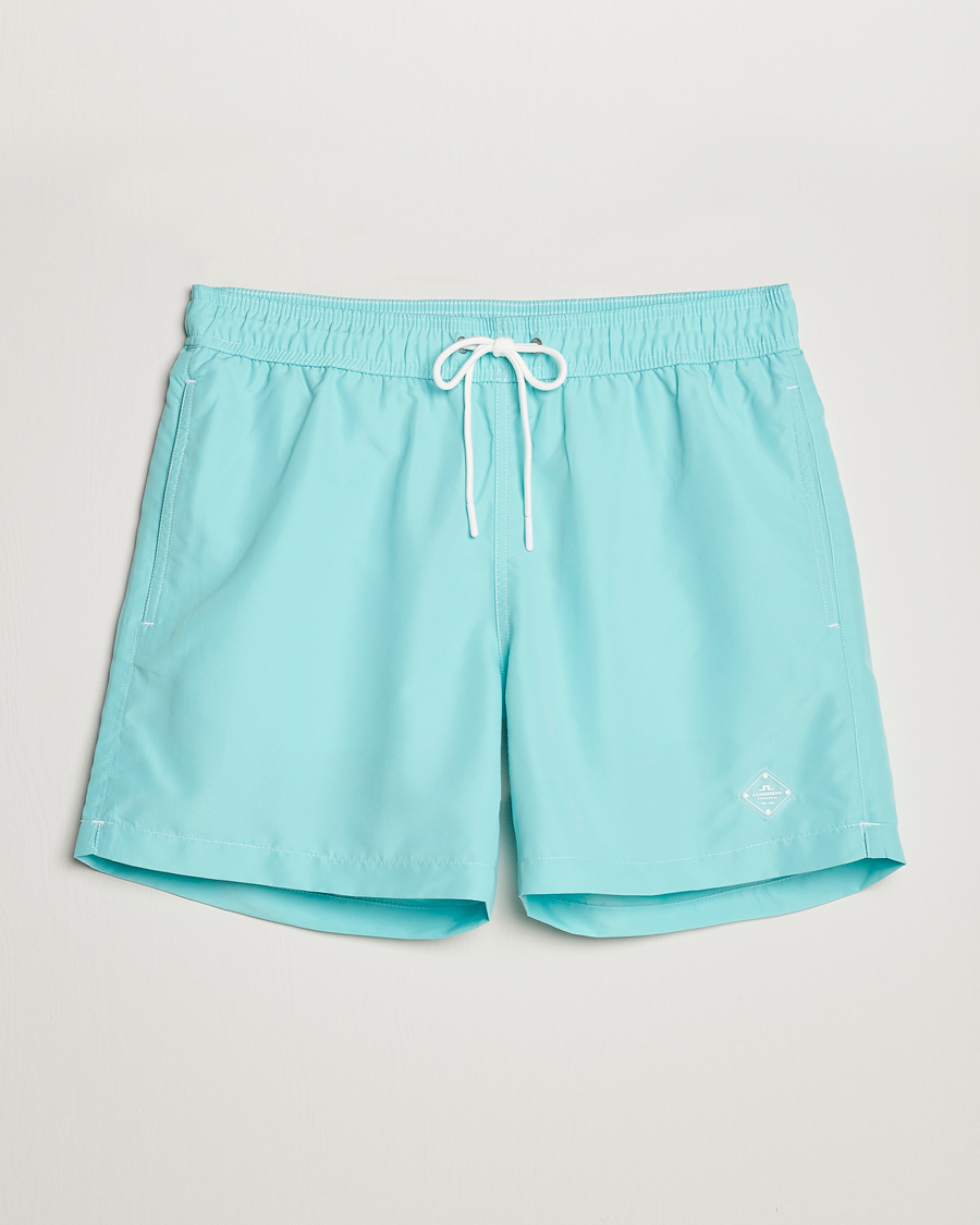 Uomini | Costumi da bagno | J.Lindeberg | Banks Solid Swimshorts Aqua Splash