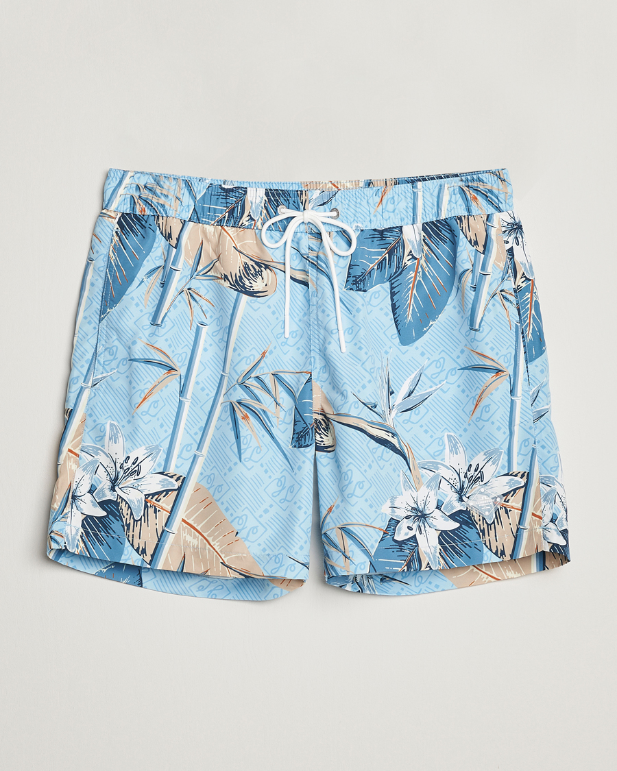 Uomini | Costumi da bagno | J.Lindeberg | Banks Tropical Swimshorts Dream Blue