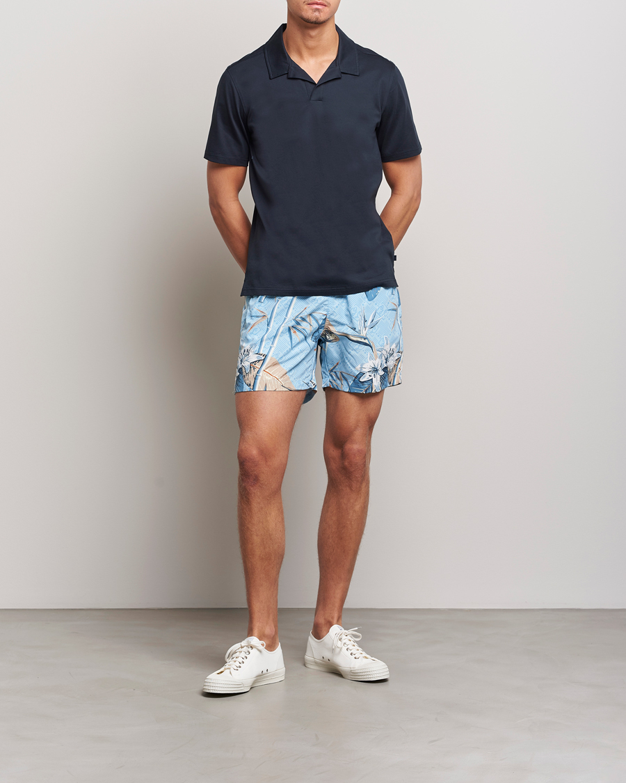 Uomini | Costumi da bagno | J.Lindeberg | Banks Tropical Swimshorts Dream Blue