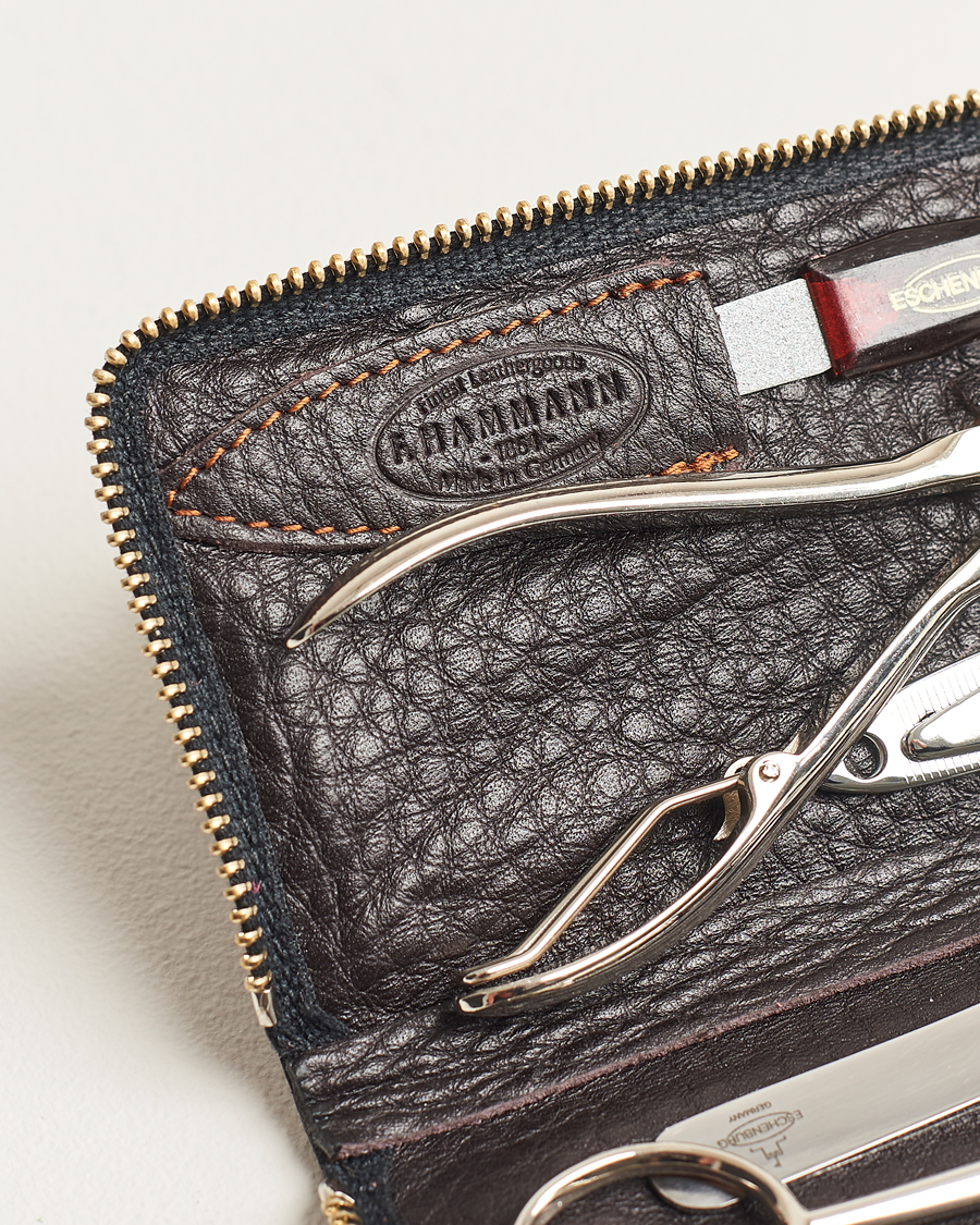 Uomini | Casa | F. Hammann | Men's Manicure Set Dark Brown