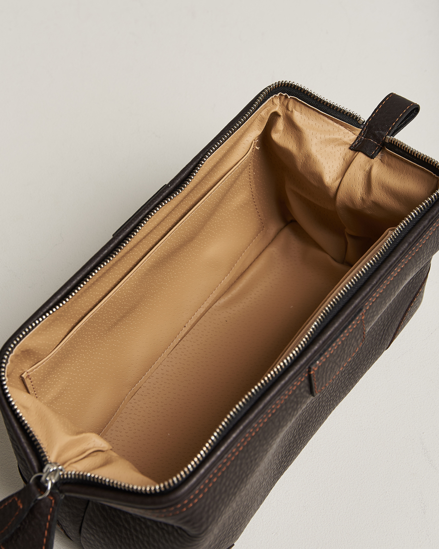 Uomini | Borse | F. Hammann | Large Washbag Dark Brown
