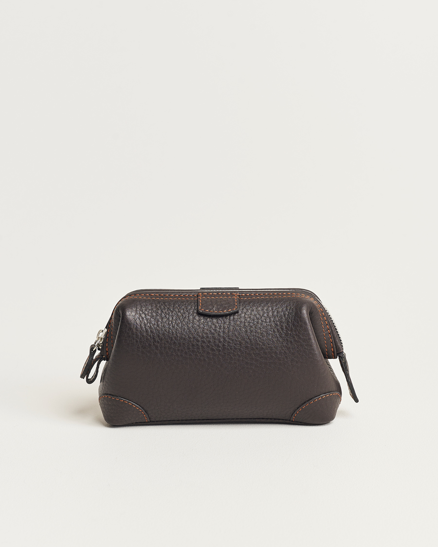 Uomini | Borse | F. Hammann | Small Washbag Dark Brown