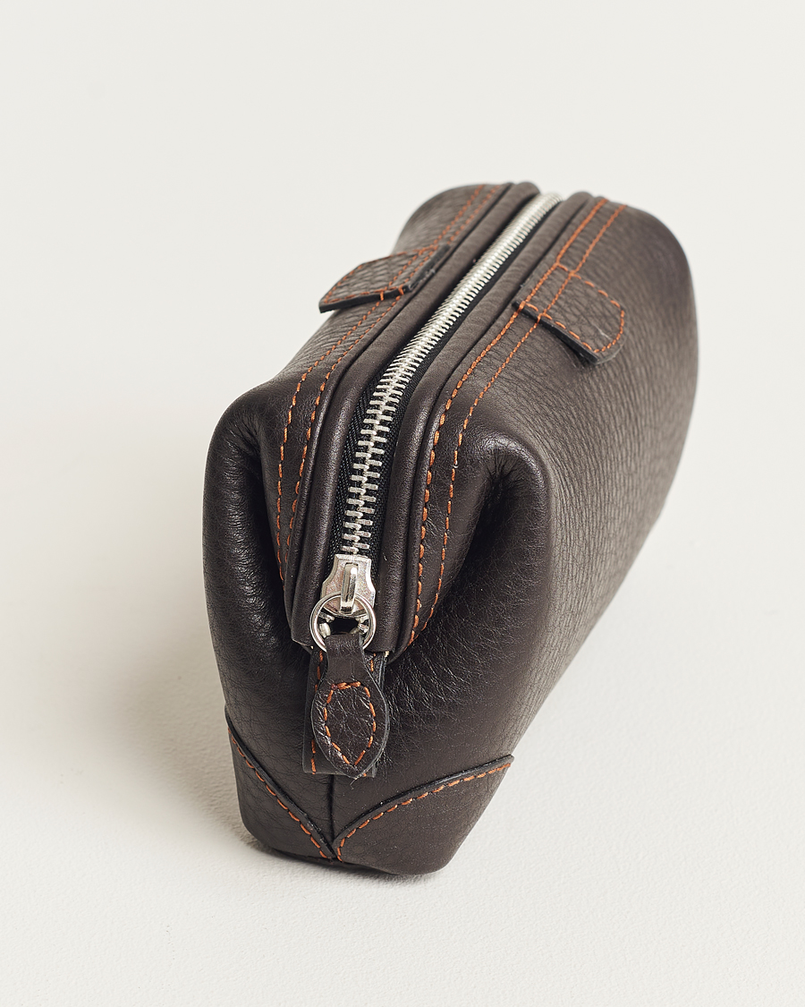 Uomini | Borse | F. Hammann | Small Washbag Dark Brown