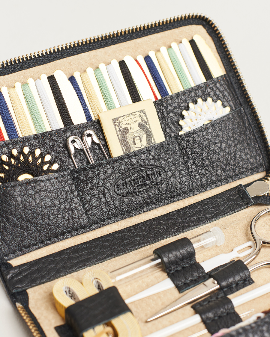 Uomini | Casa | F. Hammann | Travel Sewing Set Black