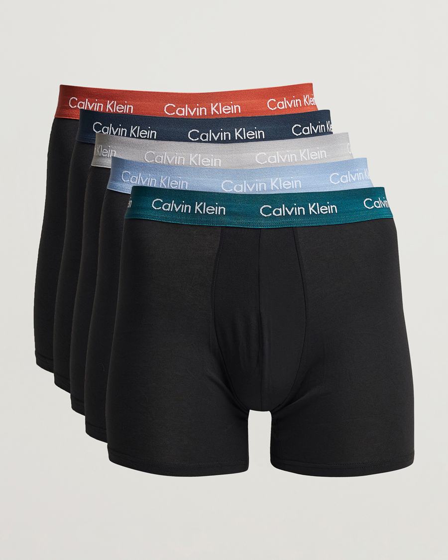 Uomini | Biancheria intima | Calvin Klein | Cotton Stretch 5-Pack Trunk Black
